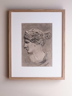 Portrait Study, Drawing of a Greek Head or Bust, 1940s