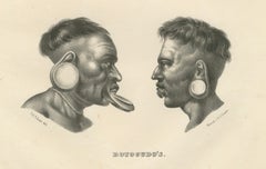 Portraits of Botocudo People from South America by Karl Joseph Brodtmann, 1836