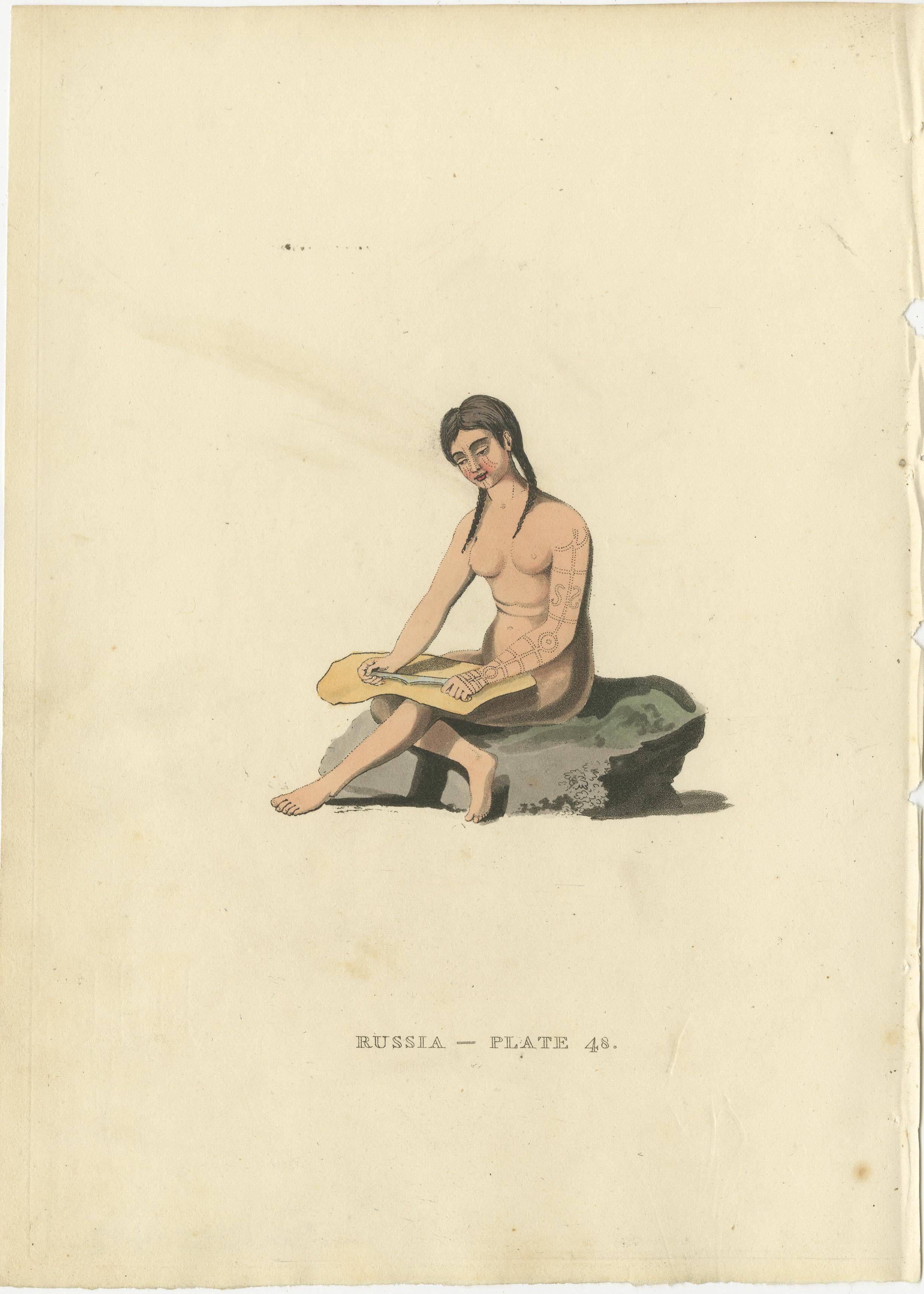 Engraved Portraits of Chukchi Life: Tradition and Task in the Russian Far East, 1814 For Sale