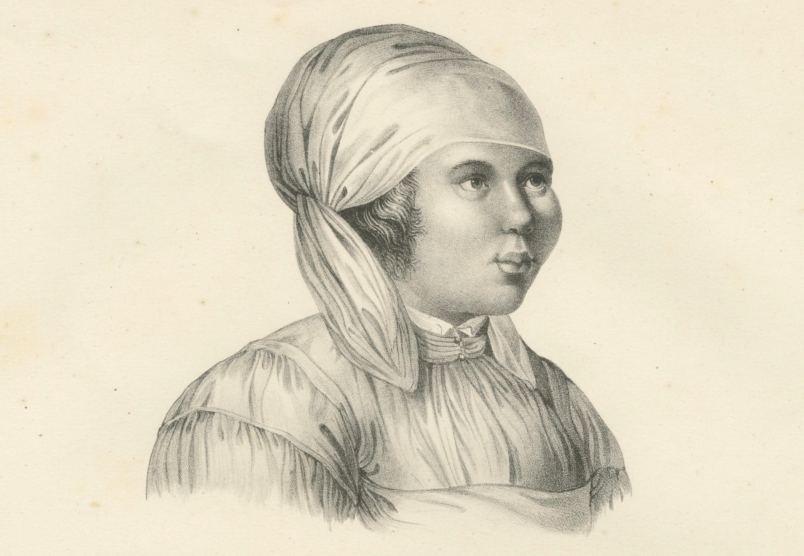 Porträts der Einwohner von Kamchatka von Karl Joseph Brodtmann, 1836 (Mittleres 19. Jahrhundert) im Angebot
