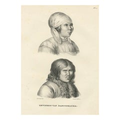 Ritratti di abitanti della Kamchatka di Karl Joseph Brodtmann, 1836