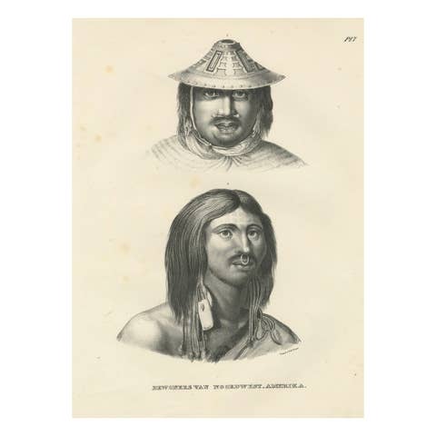 Portraits of Inhabitants of Northwest America by Karl Joseph Brodtmann, 1836