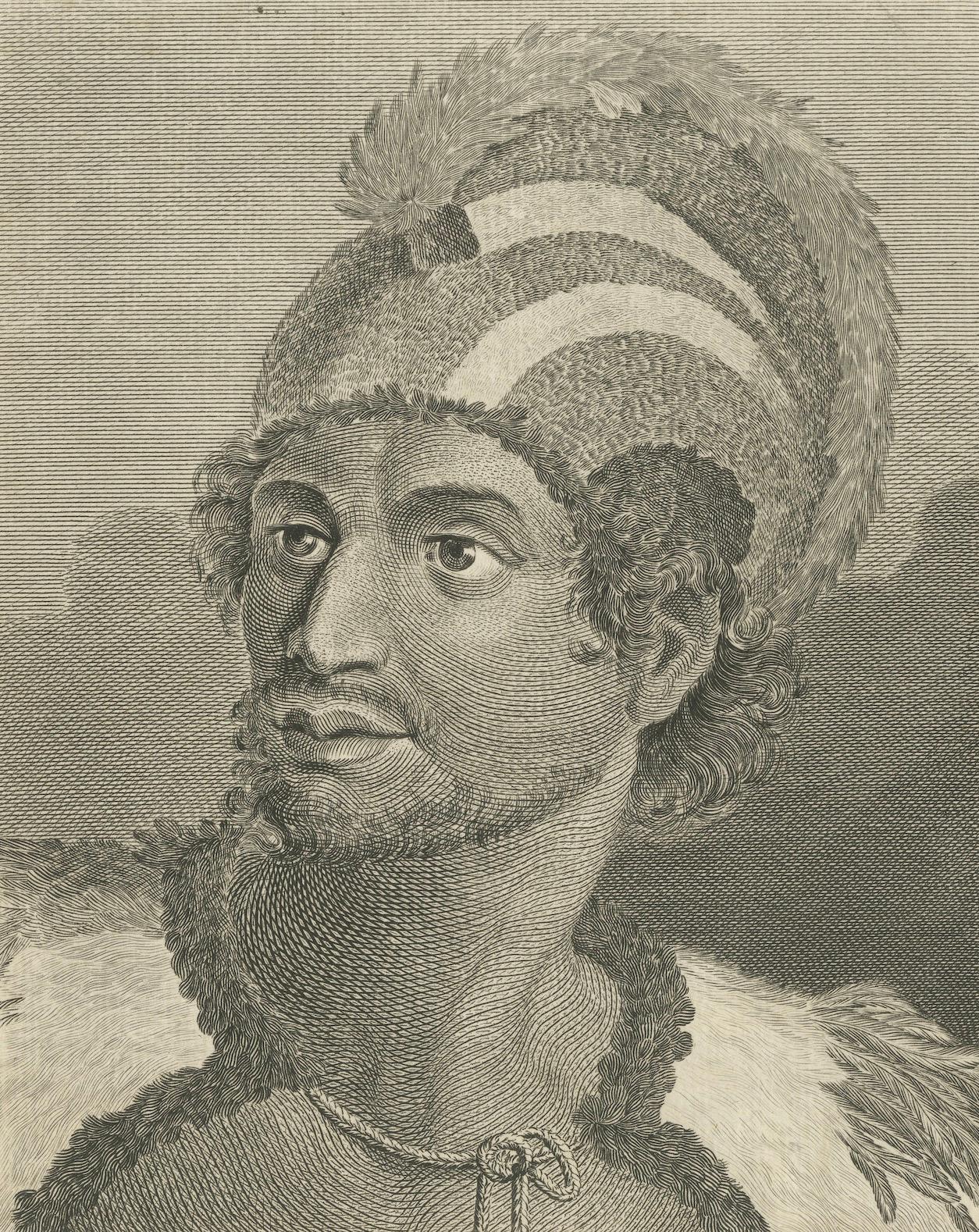 Paper Portraits of Nobility from the Sandwich Islands (Hawaii), Published circa 1790 For Sale