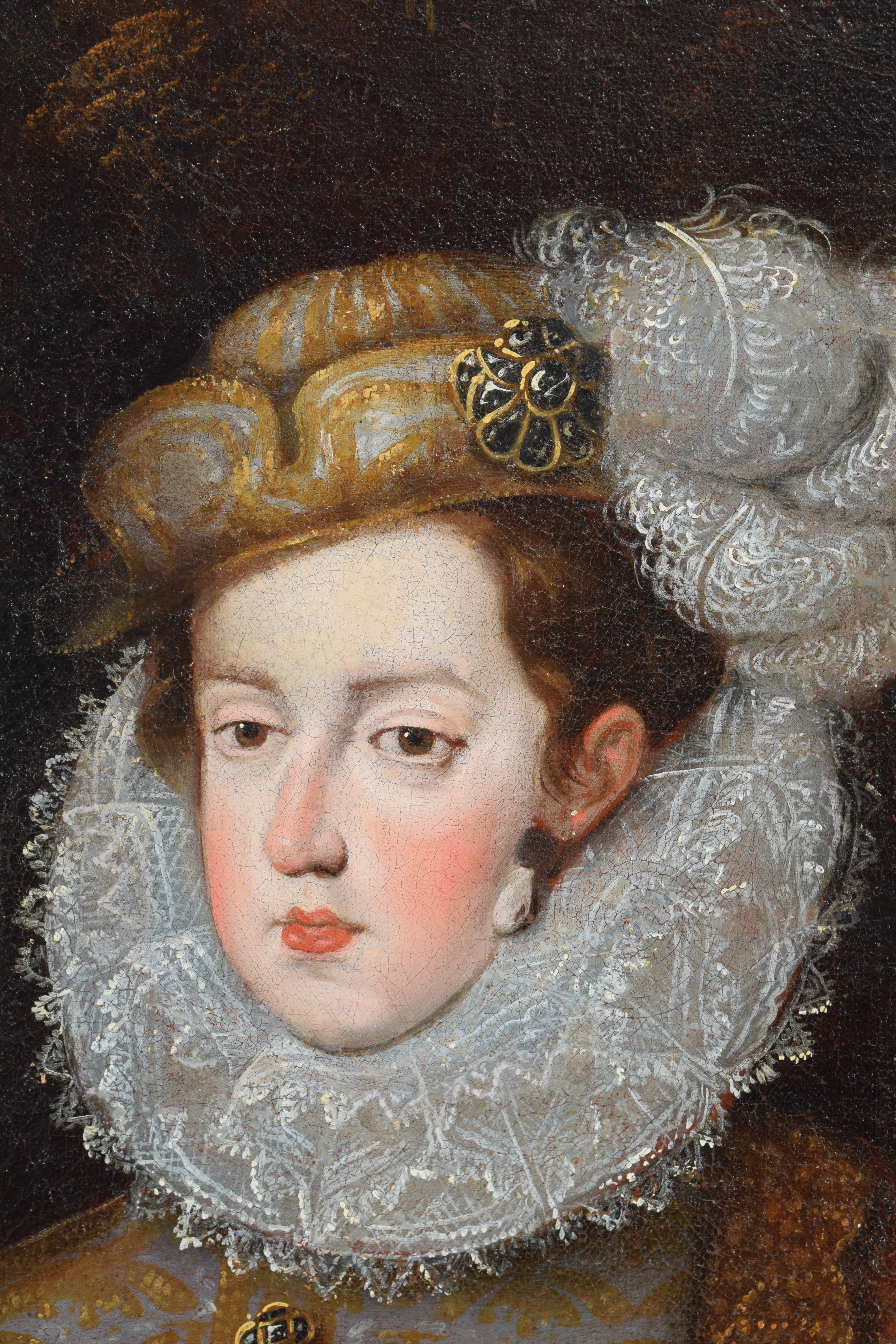 18th Century and Earlier Portraits of the monarchs Louis XIII and Anne-Marie of Austria as hunters. For Sale