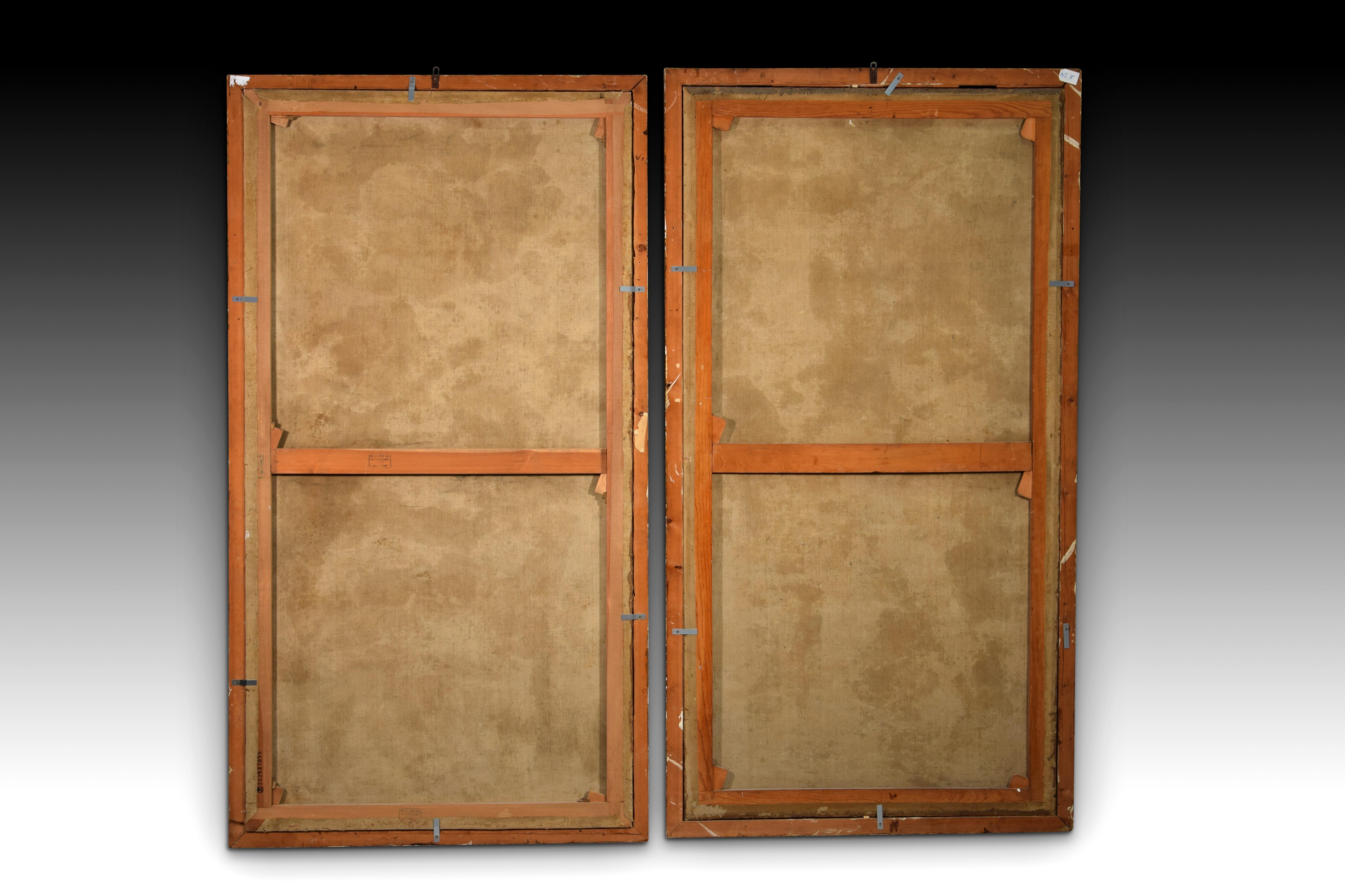 Portraits of the monarchs Louis XIII and Anne-Marie of Austria as hunters. For Sale 2