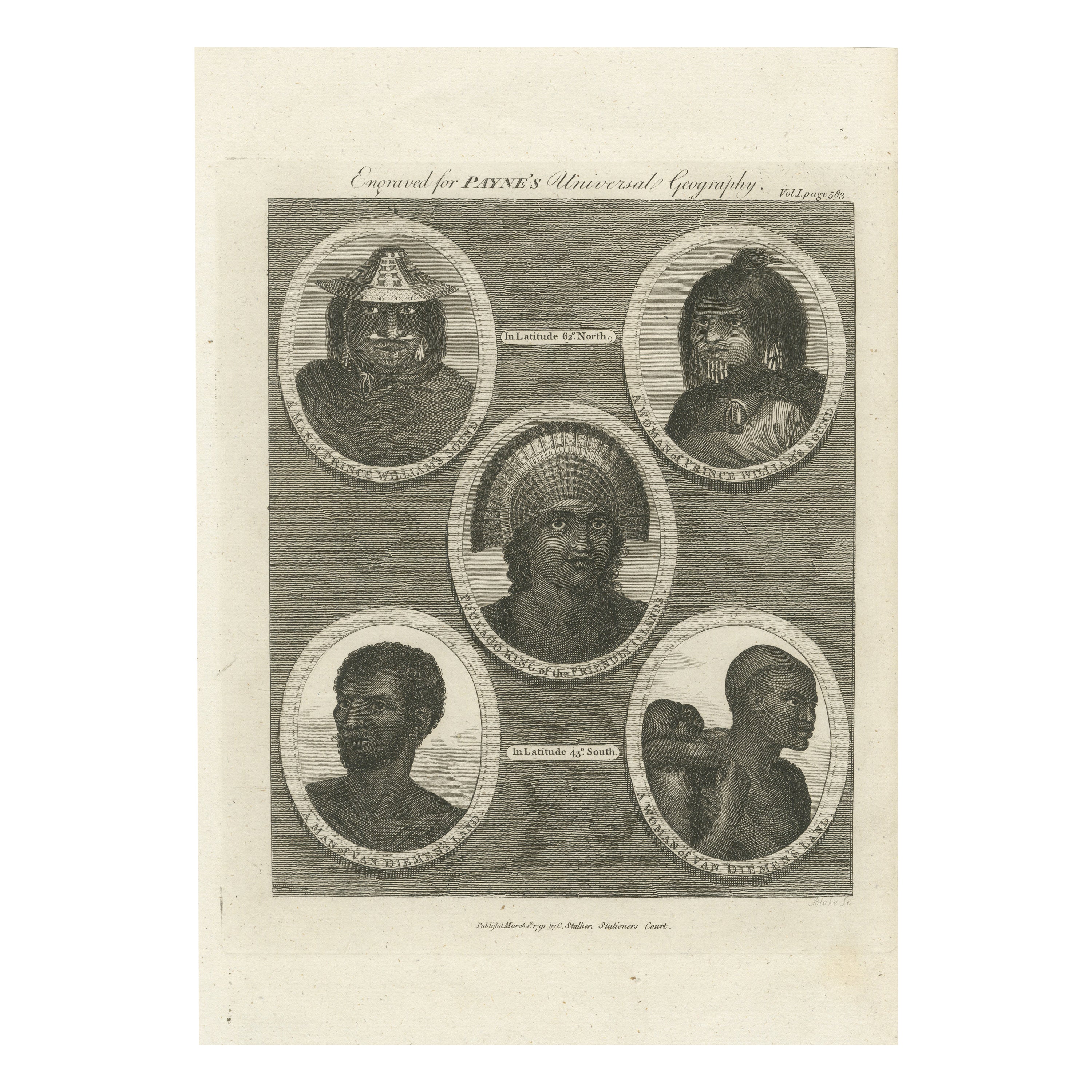 Portraits du monde : Illustrations gravées pour la Géographie universelle de Payne