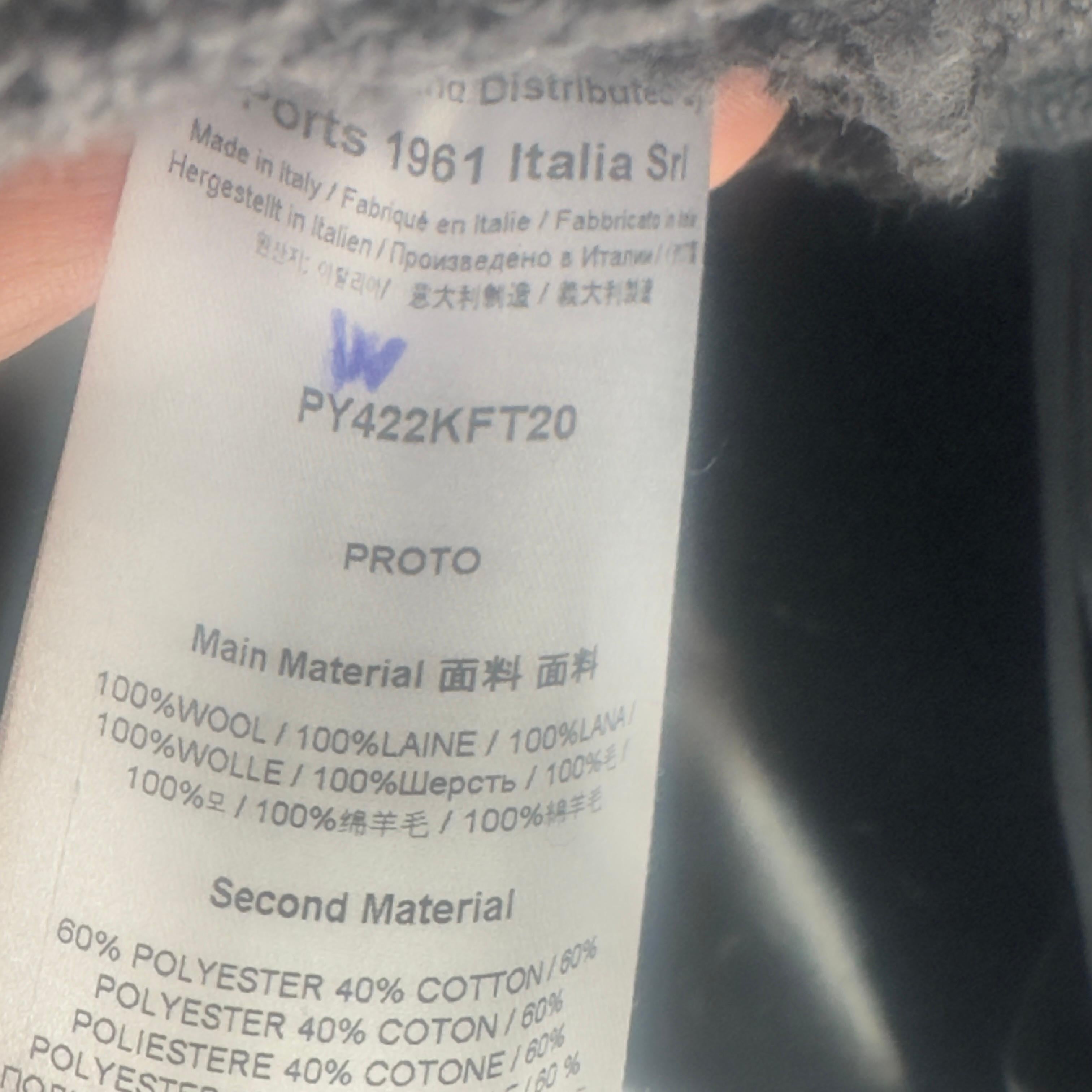 Ports 1961 prototype dress-shirt in wool and pleated fabric, Italy 2020 For Sale 12