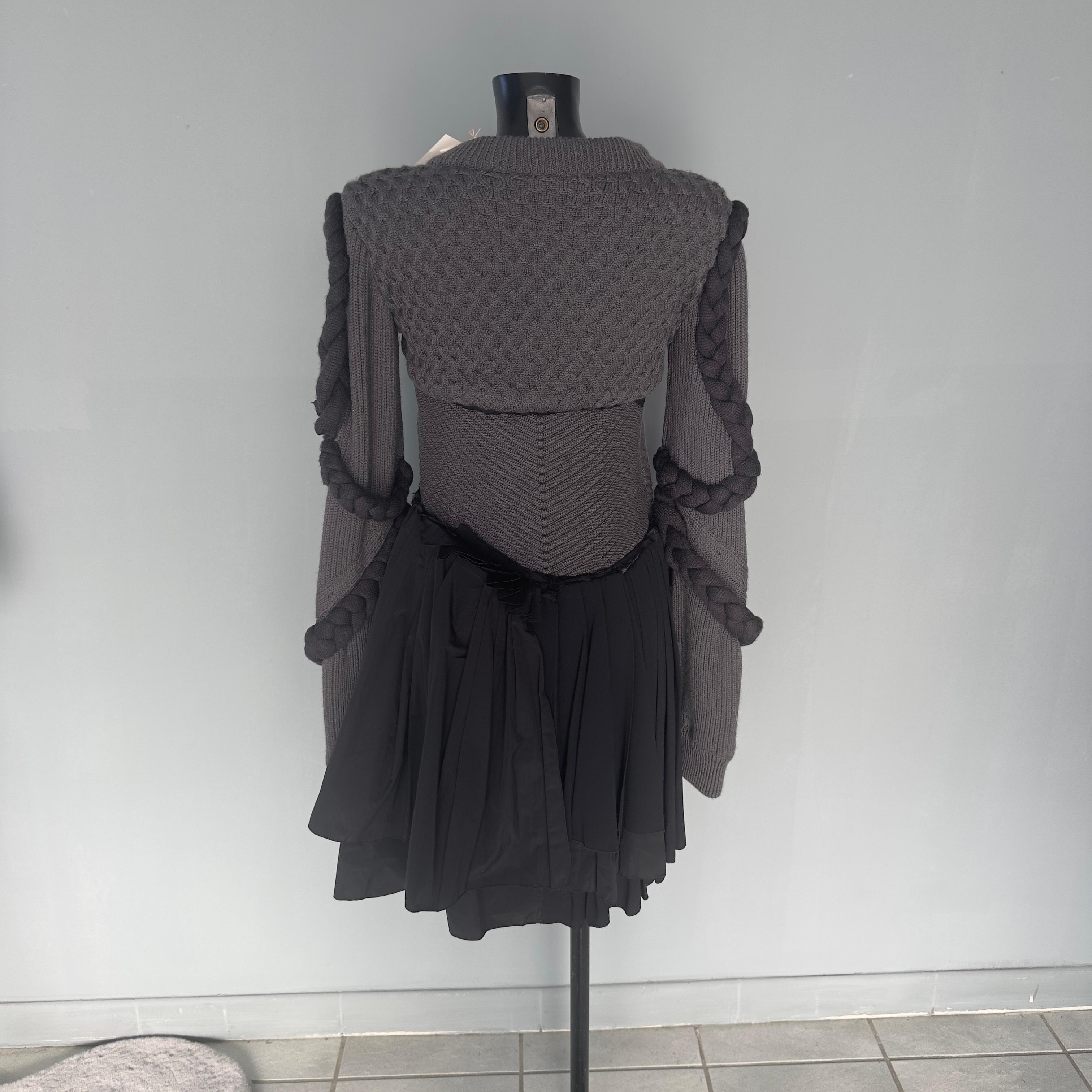 Black Ports 1961 prototype dress-shirt in wool and pleated fabric, Italy 2020 For Sale