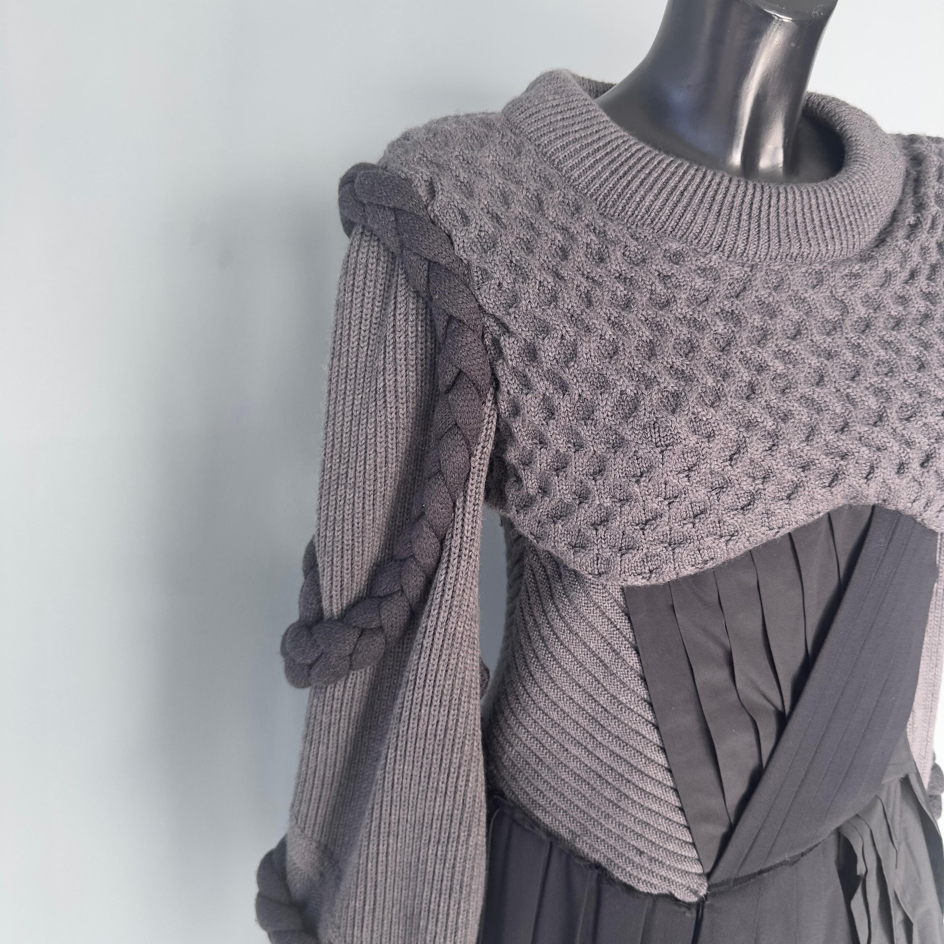 Women's or Men's Ports 1961 prototype dress-shirt in wool and pleated fabric, Italy 2020 For Sale