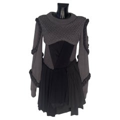 Ports 1961 Prototyp eines Pullover-Kleides aus Wolle und Plissee, Italien 2020