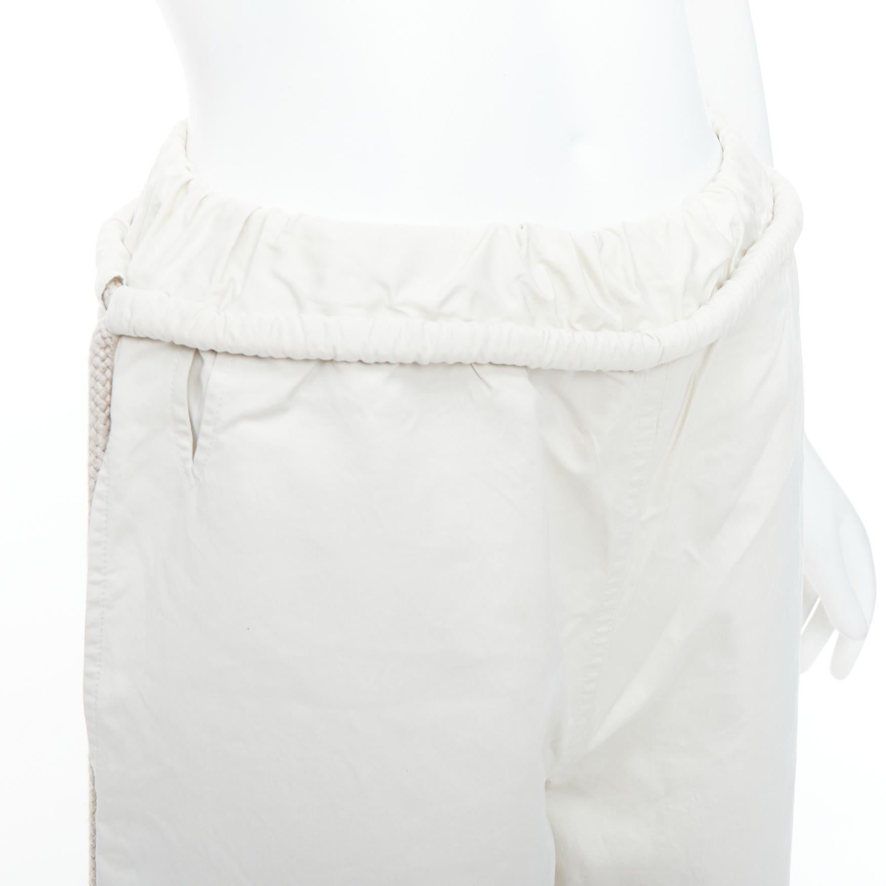 PORTS 1961 beige cotton silk glass photo print drawstring waist pants IT38 XS
Reference: NKLL/A00299
Brand: Ports 1961
Material: Cotton, Silk
Color: Beige, Black
Pattern: Photographic Print
Closure: Drawstring
Extra Details: Pocketed back.
Made in: