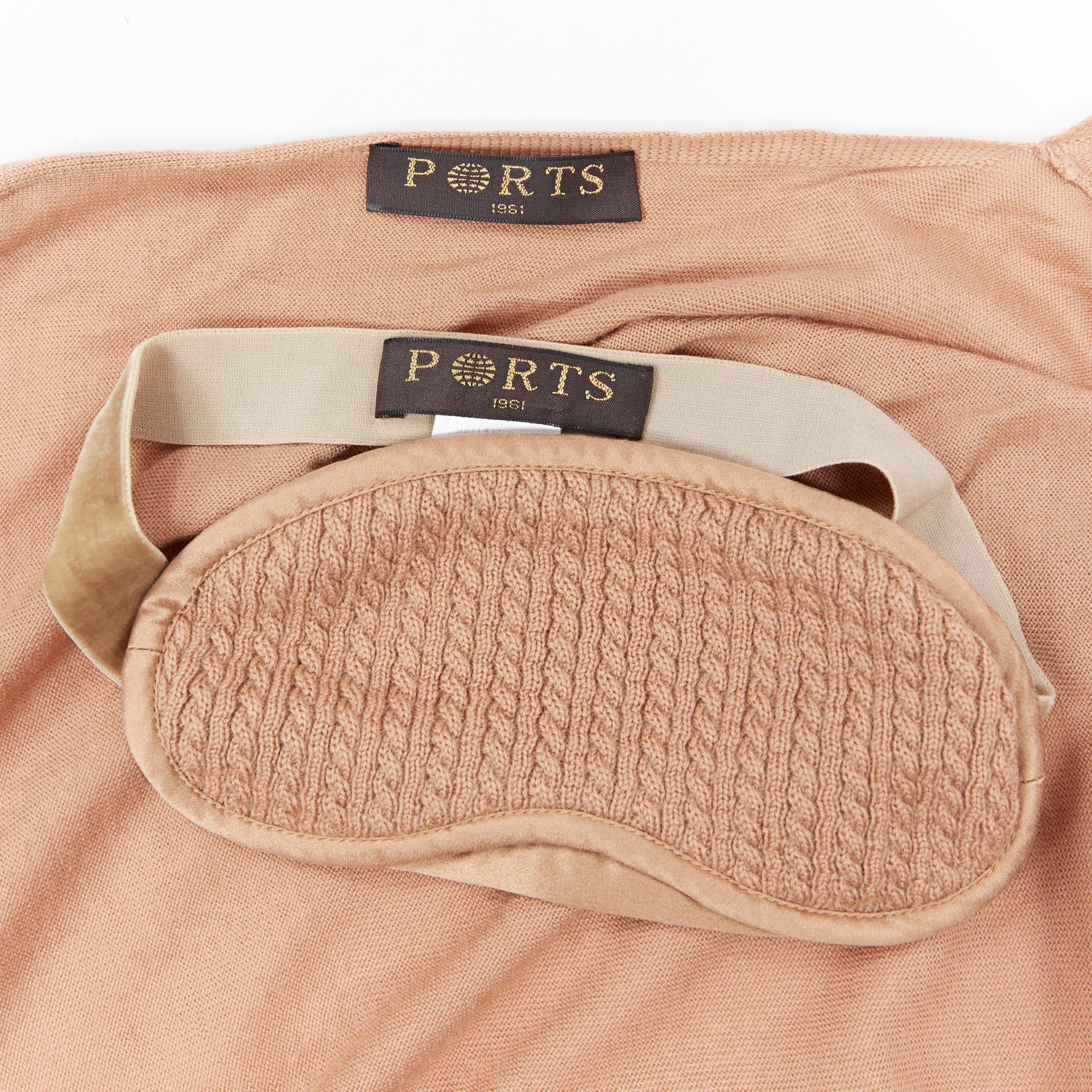PORTS 1961 merino wool knitted camisole wrap caridgan trouser travel pouch set 7