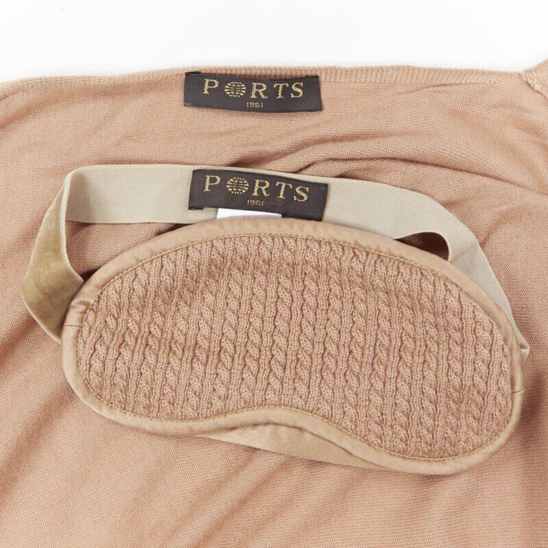 PORTS 1961 merino wool knitted camisole wrap caridgan trouser travel pouch set 8