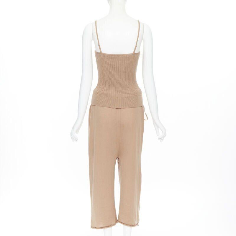 PORTS 1961 merino wool knitted camisole wrap caridgan trouser travel pouch set 2