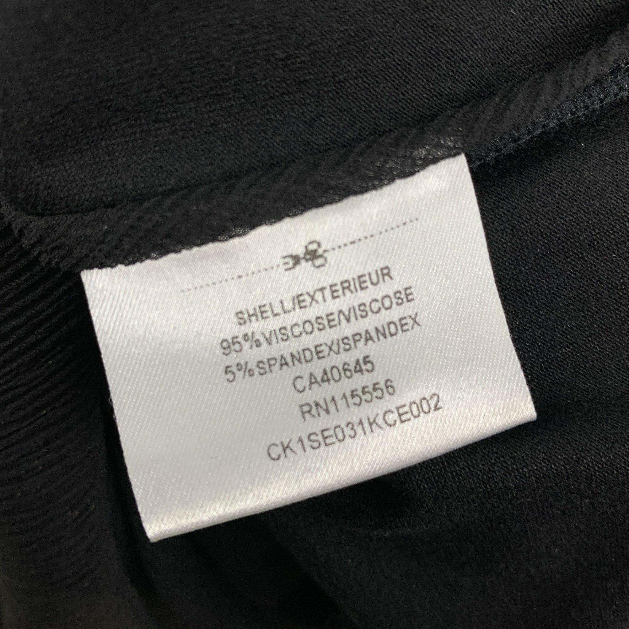 PORTS 1961 Talla 4 Vestido negro de doble capa arrugado de mezcla de viscosa en venta 1