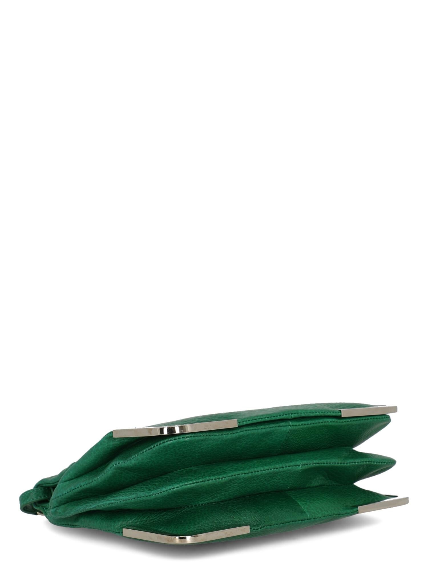 Ports 1961 Women  Handbags Green Leather In Good Condition For Sale In Milan, IT