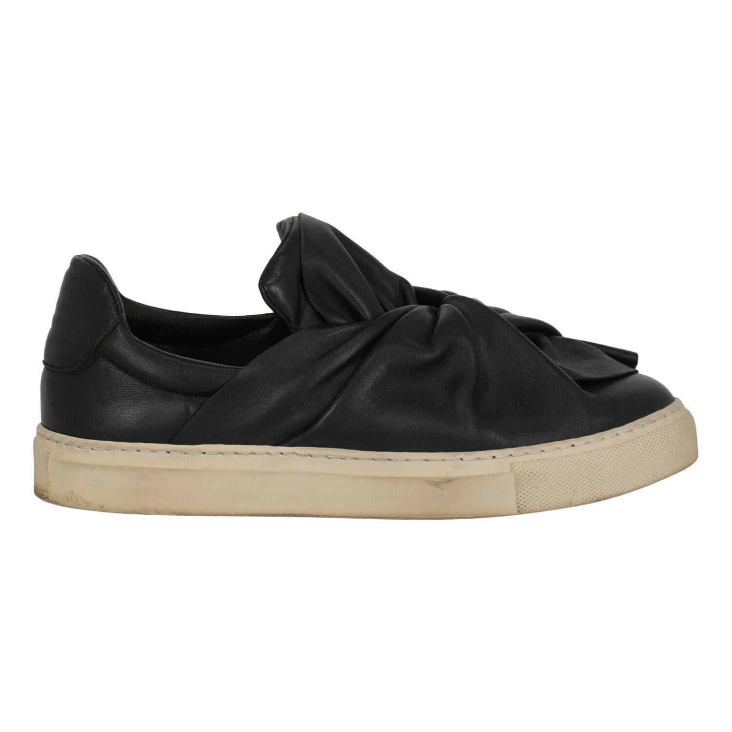 Ports 1961 Women  Sneakers Black Leather IT 38 For Sale