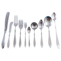 Portsmouth by Gorham Sterling Silver Flatware Set for 12 Service 124 pieces