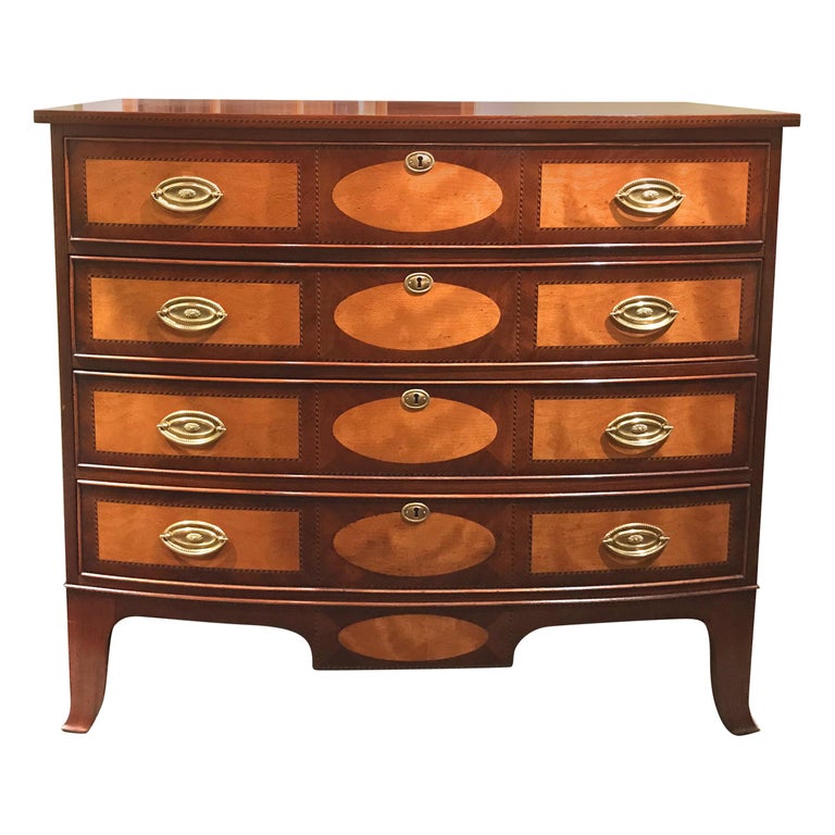 Portsmouth, NH Federal Style Bow Front Chest, Marlboro Manor for H