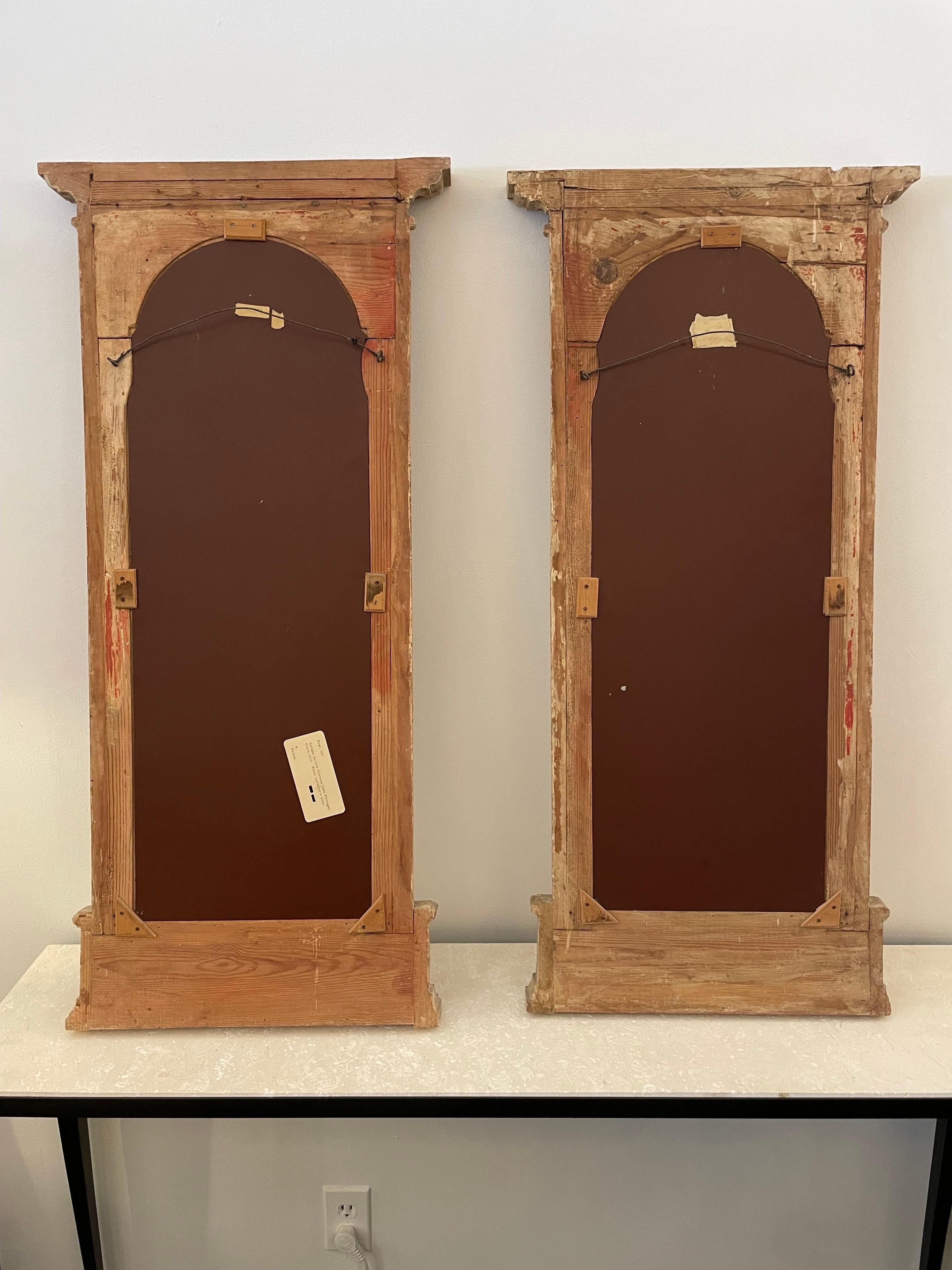 Portuguese 17th C Pier Mirror, Two Available For Sale 5