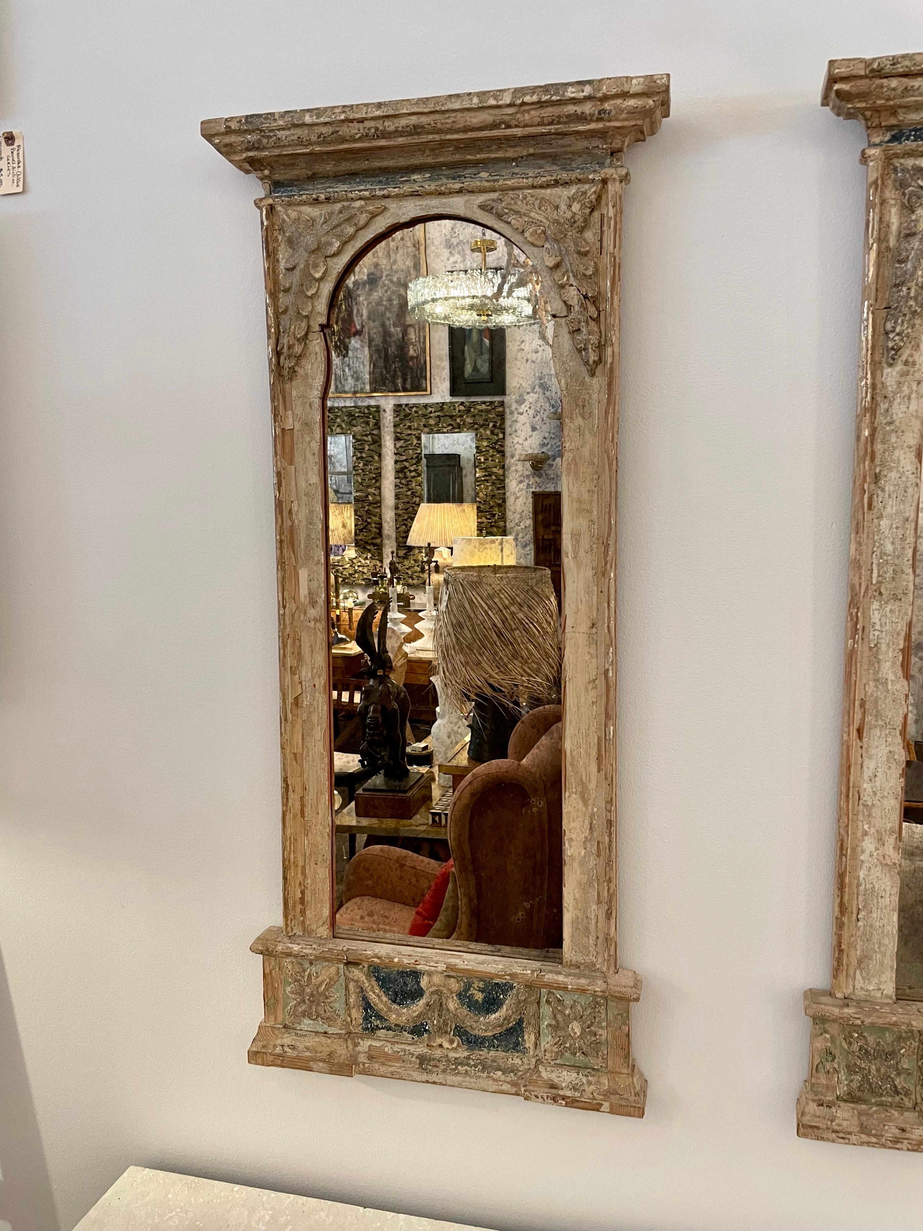 Louis XIV Portuguese 17th C Pier Mirror, Two Available For Sale