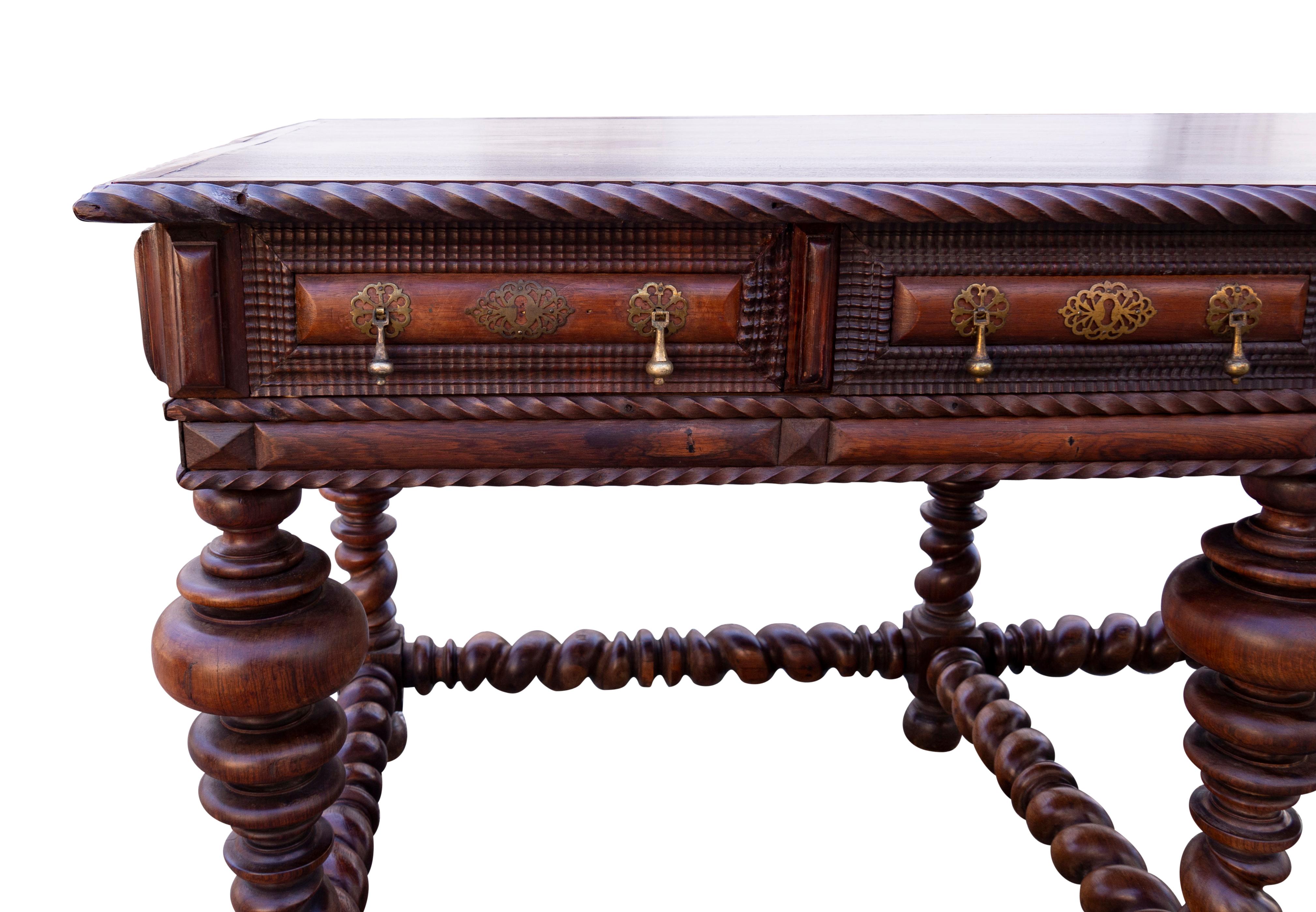 Portugese/Brazilian Colonial Rosewood Center Table For Sale 5