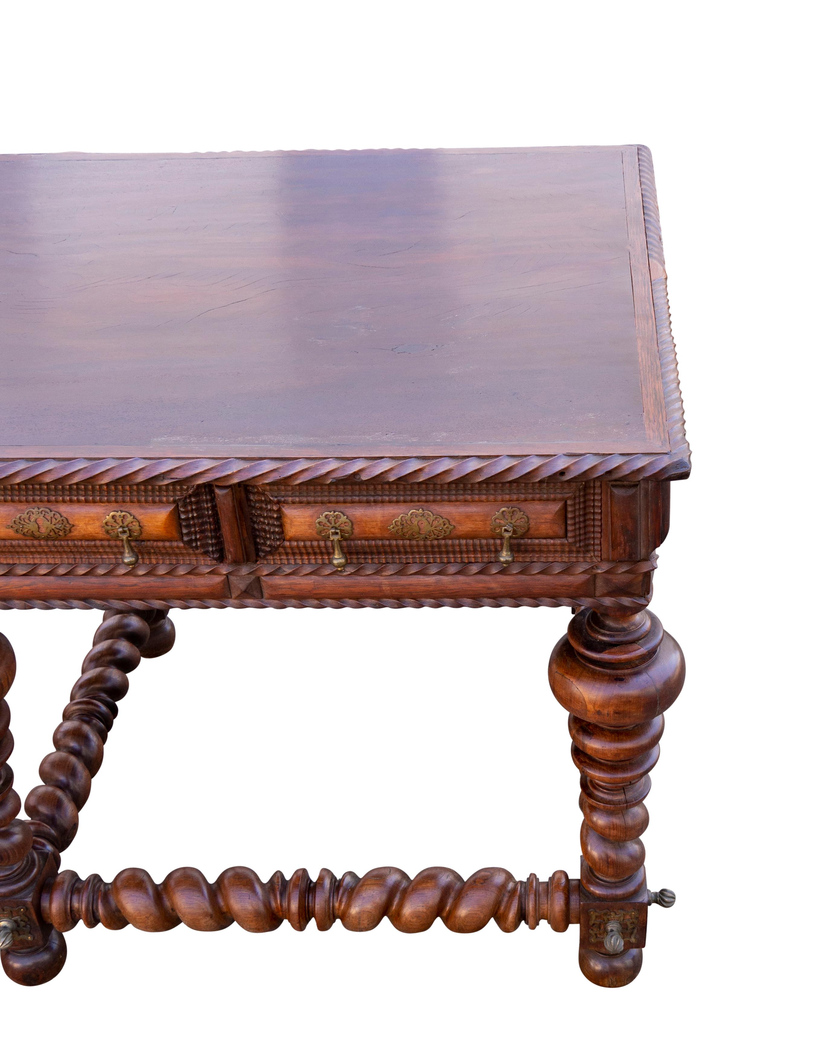 Portugese/Brazilian Colonial Rosewood Center Table For Sale 8