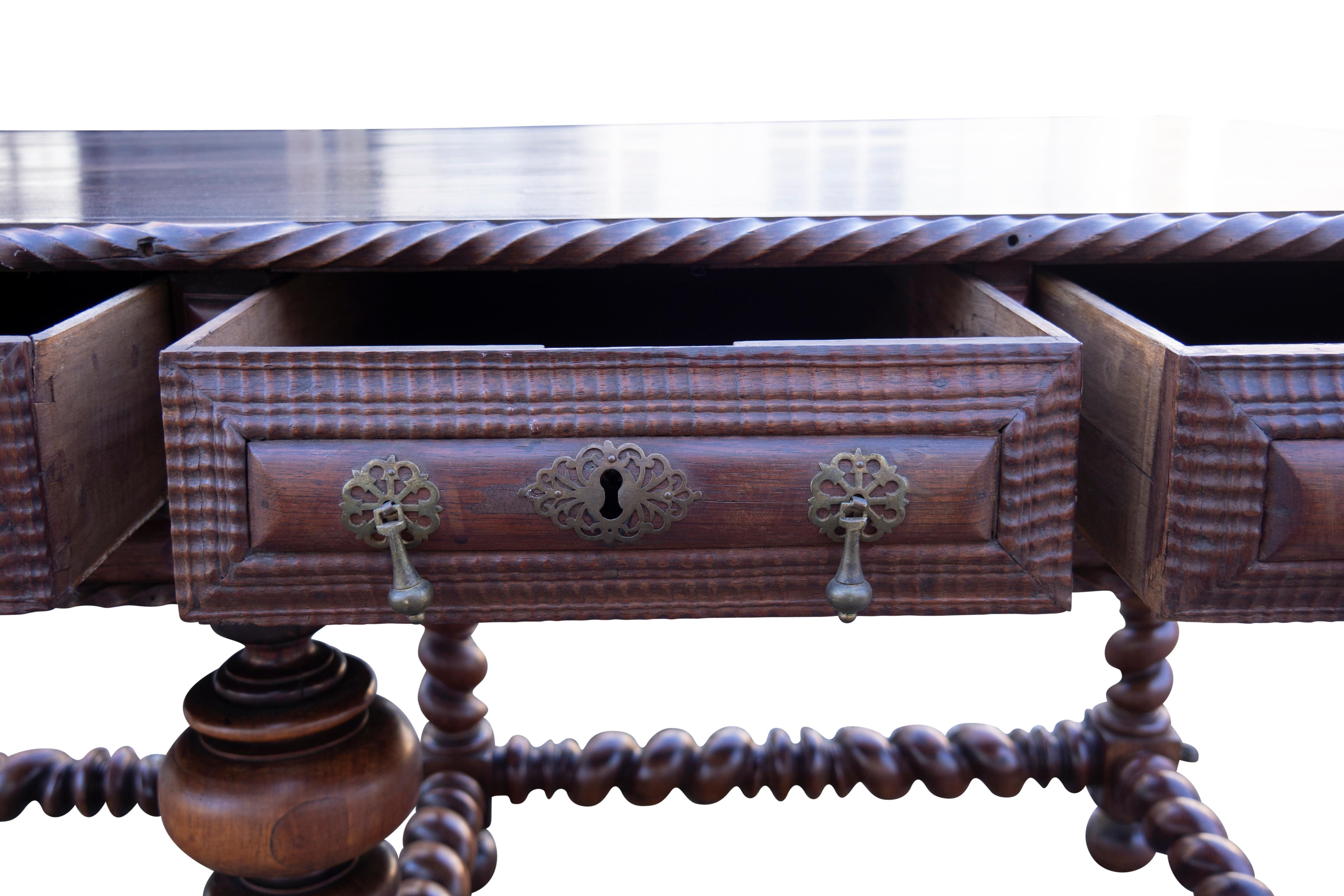 Portugese/Brazilian Colonial Rosewood Center Table For Sale 12