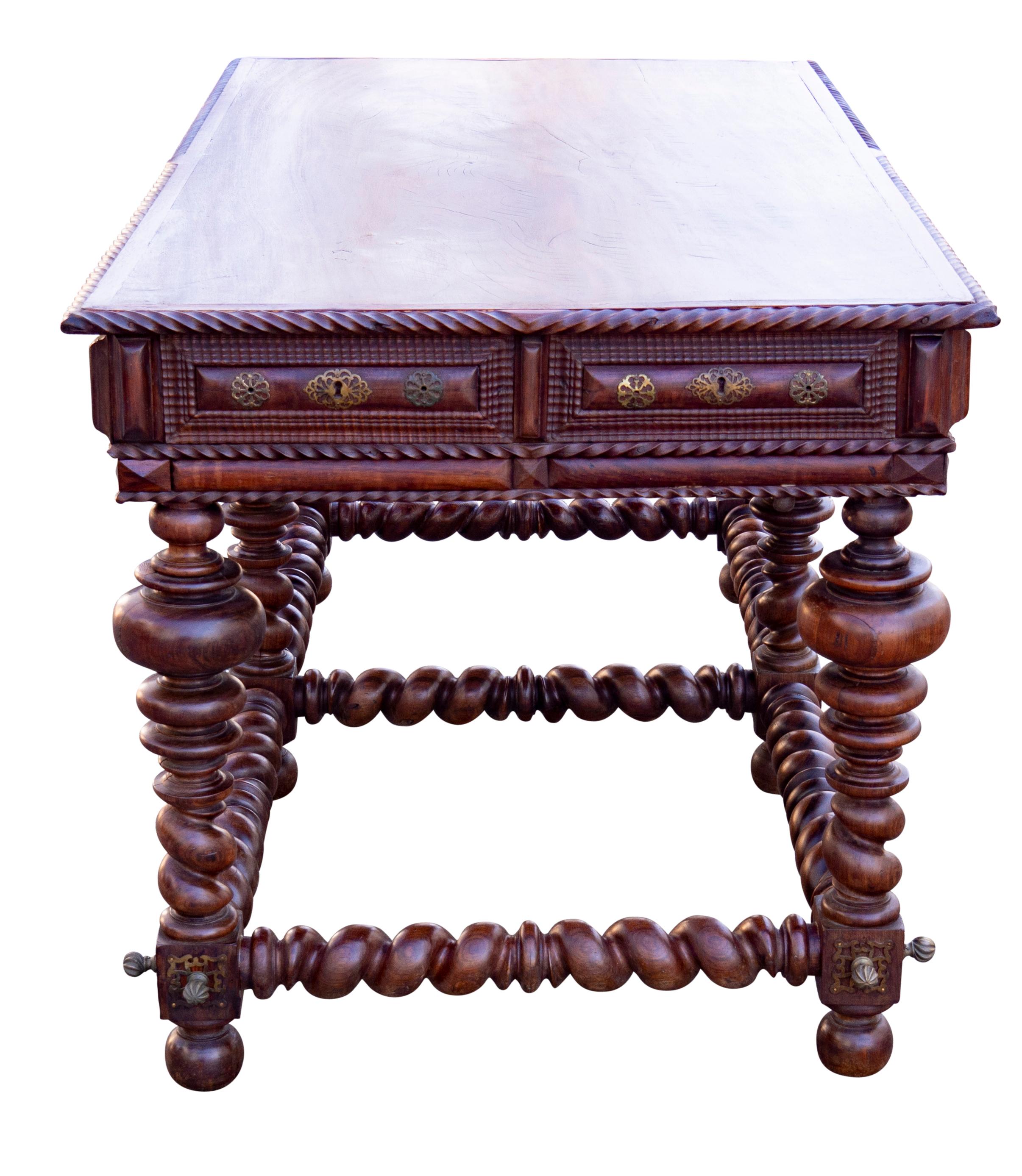 Portugese/Brazilian Colonial Rosewood Center Table For Sale 2