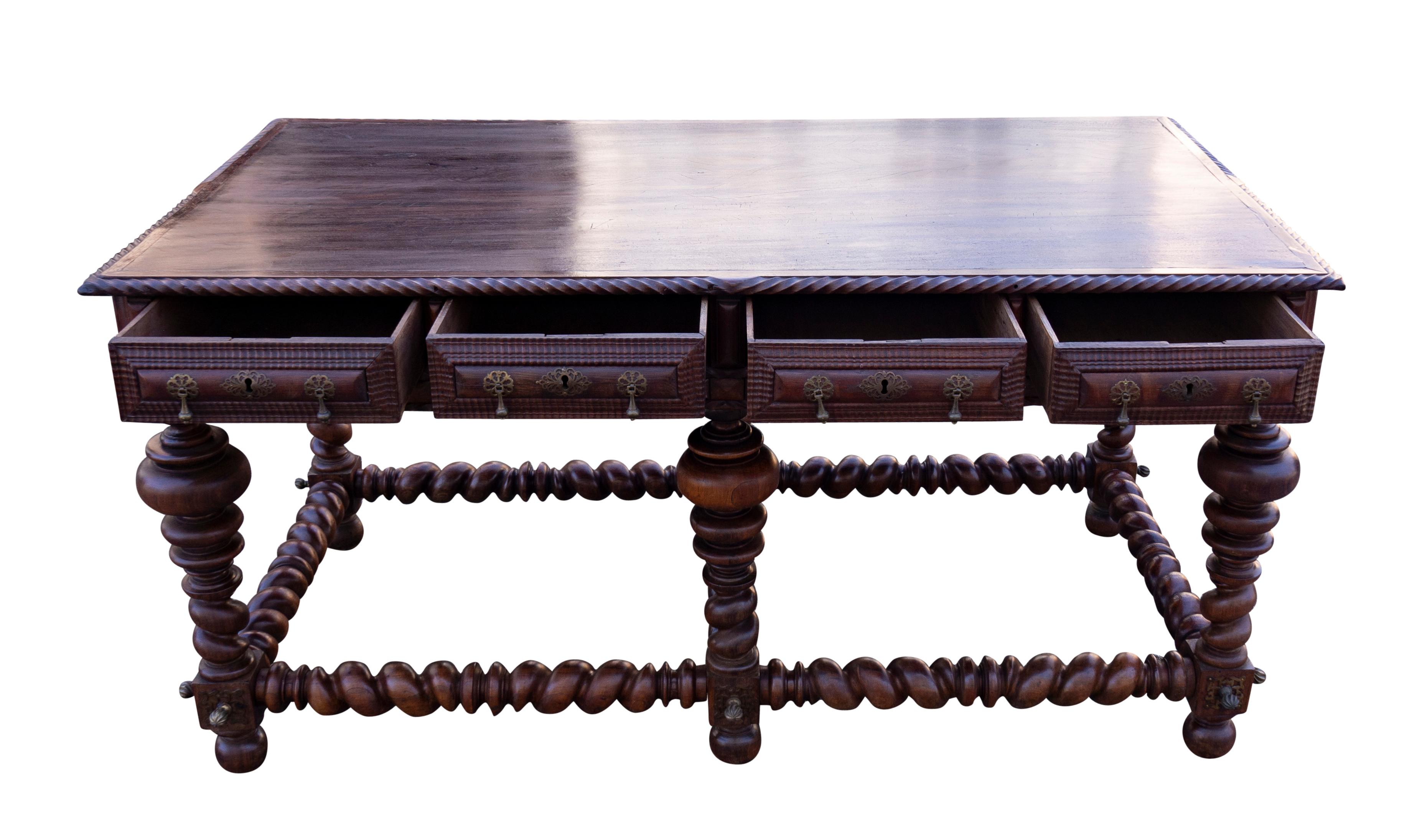 Portugese/Brazilian Colonial Rosewood Center Table For Sale 3