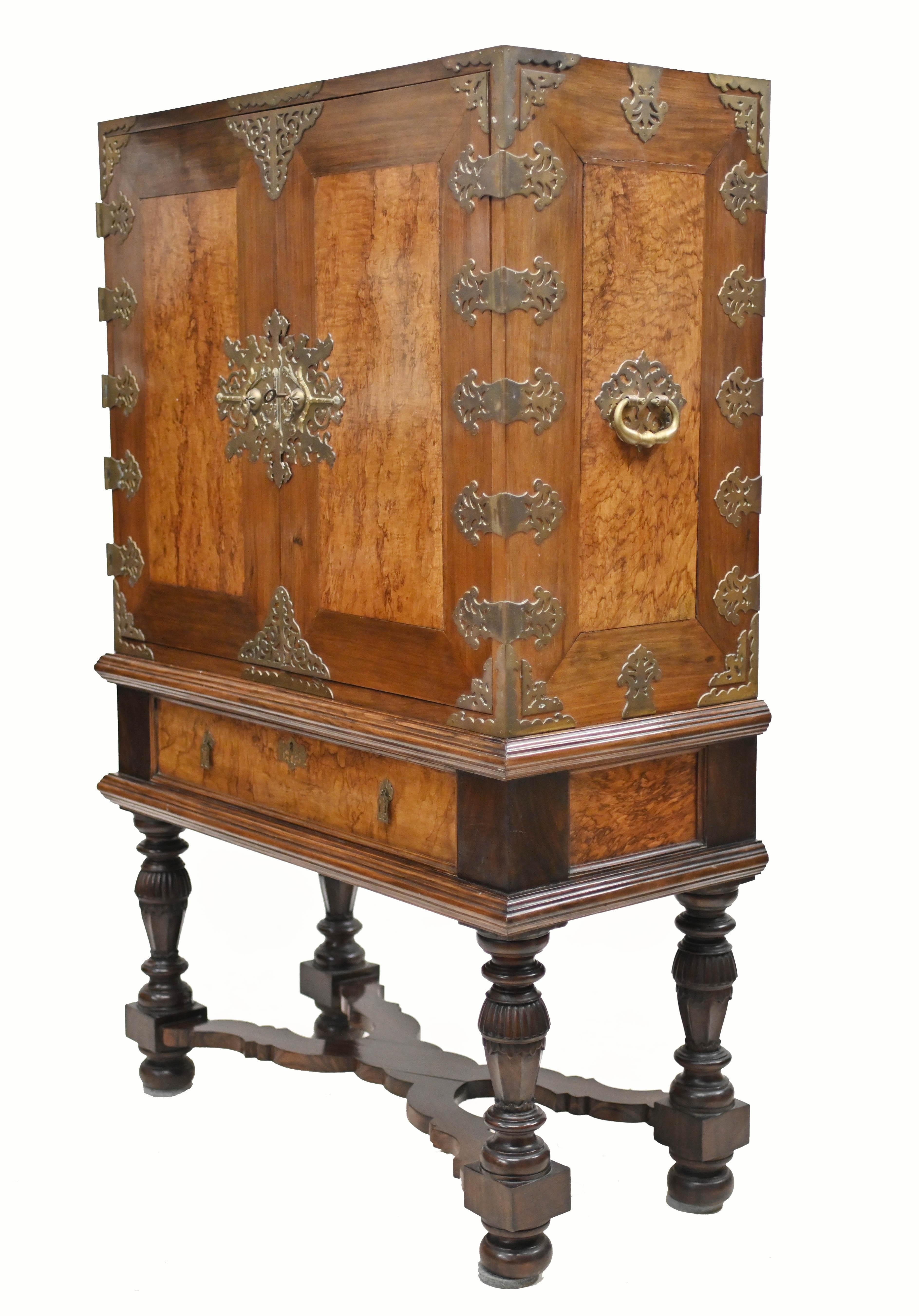 Portugese Collectors Cabinet Chest on Stand Coromandel 1880 For Sale 5