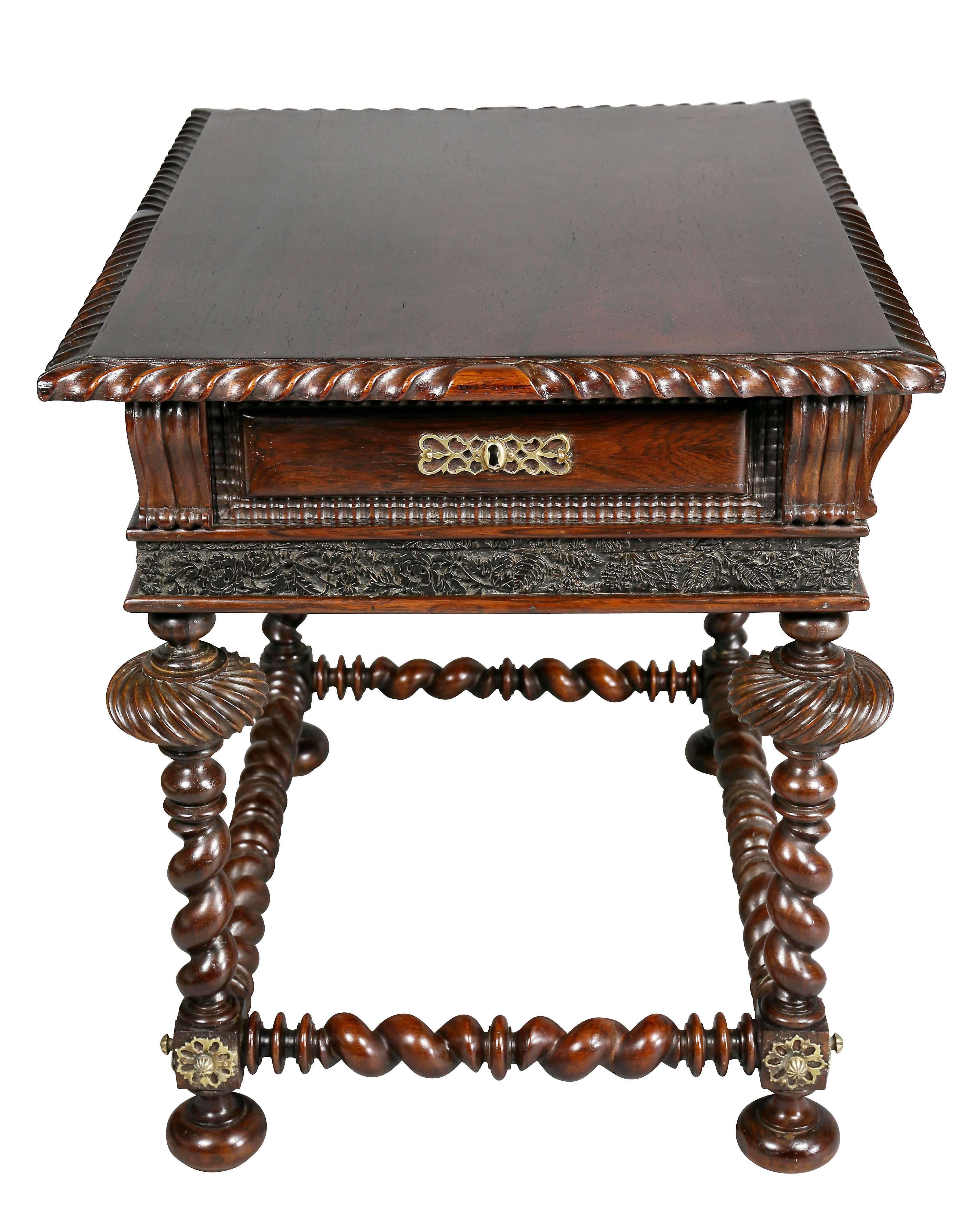 Portuguese Colonial Rosewood Table 5