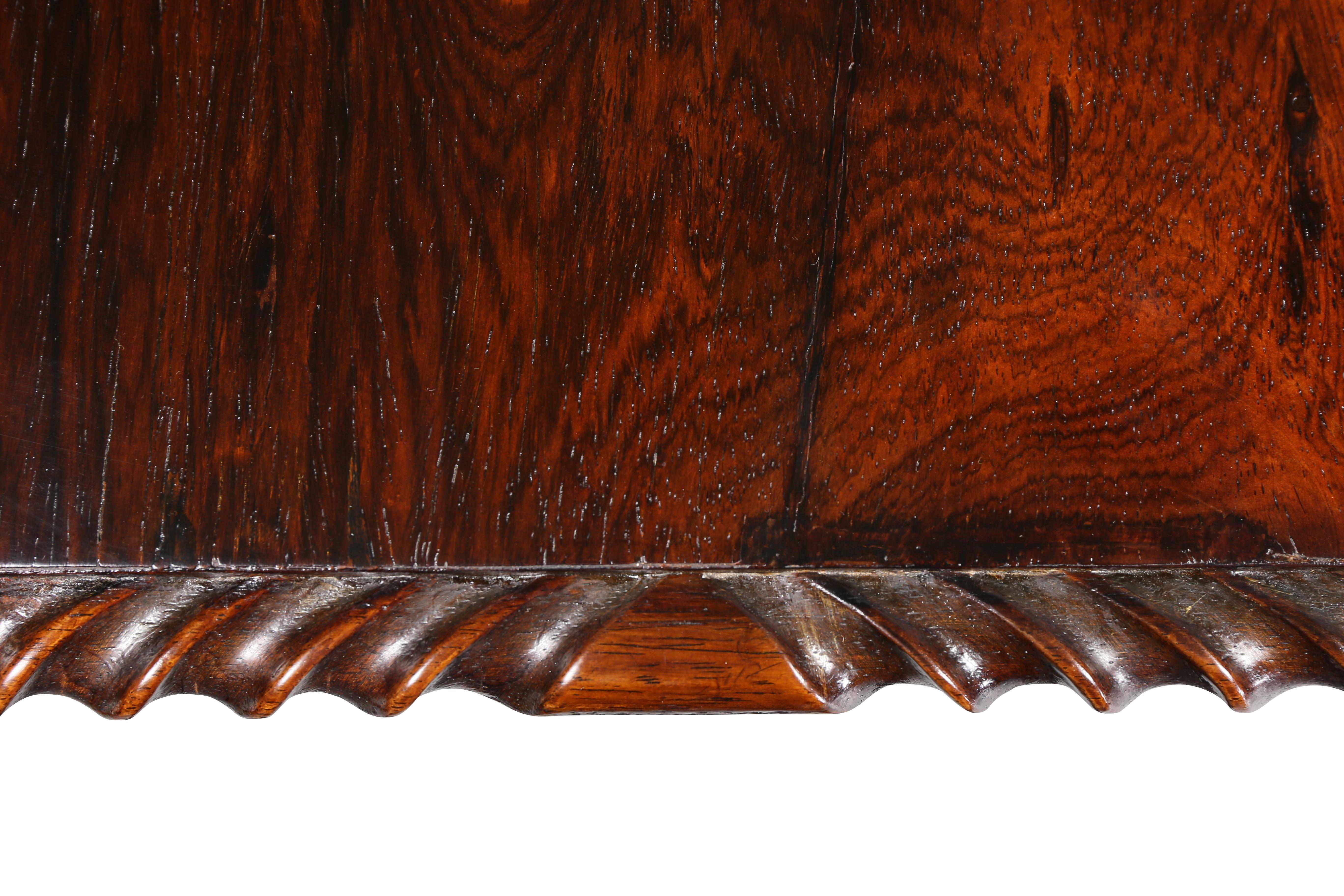 Baroque Portuguese Colonial Rosewood Table