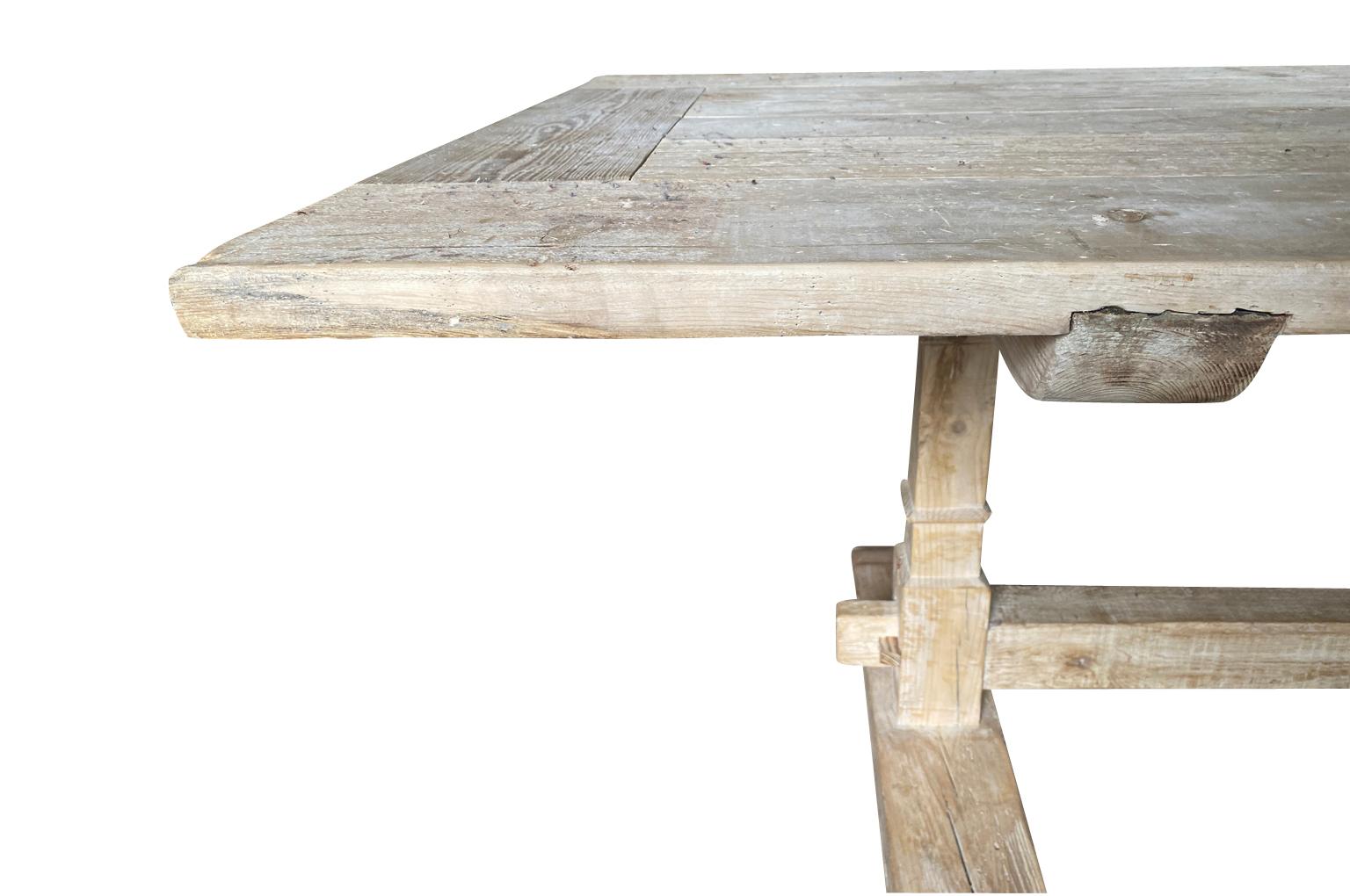 Portuguese 17th Century Style Farm House Table For Sale 4