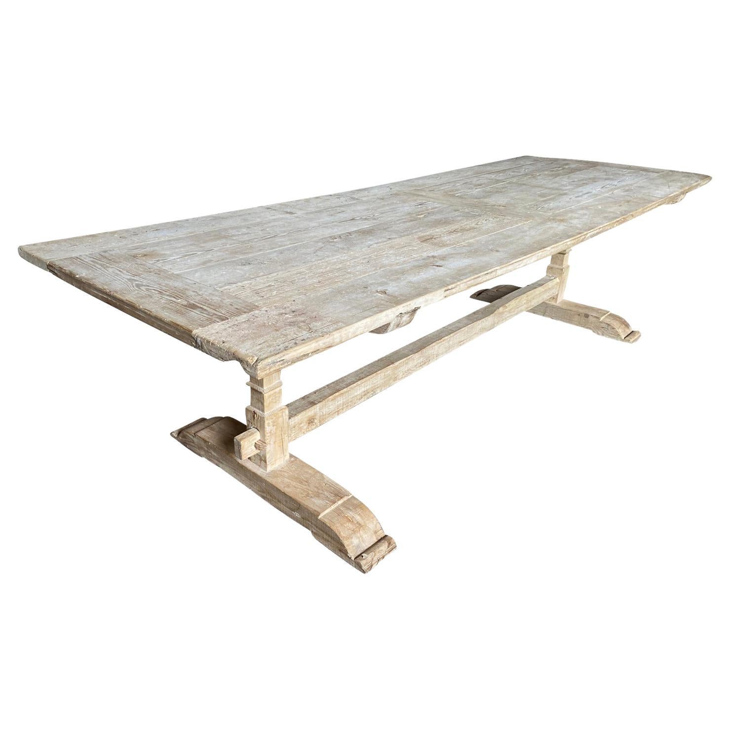 Portuguese 17th Century Style Farm House Table For Sale