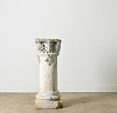 Portuguese 18th Century Carved Stone Column