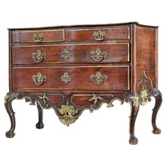 Portuguese 18th Century Carved Walnut and Gilt Commode