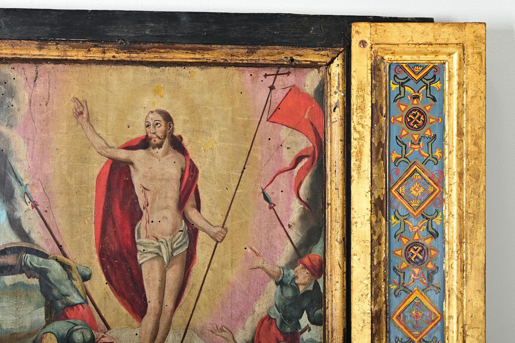 Portugais Peinture portugaise du XVIIIe siècle représentant le Christ d'une église en vente