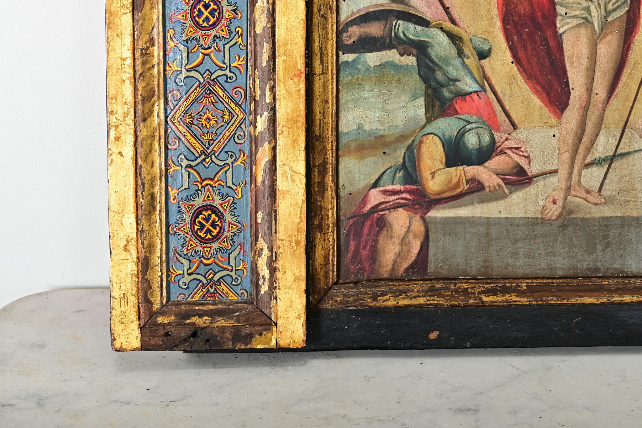 Peinture portugaise du XVIIIe siècle représentant le Christ d'une église en vente 1