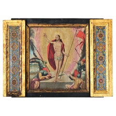 Portuguese 18th Century Christ Painting from a Church