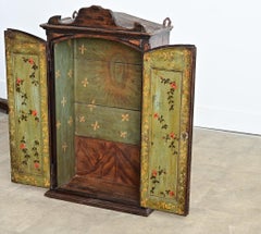 Portuguese 18th Century Painted Altar Cabinet