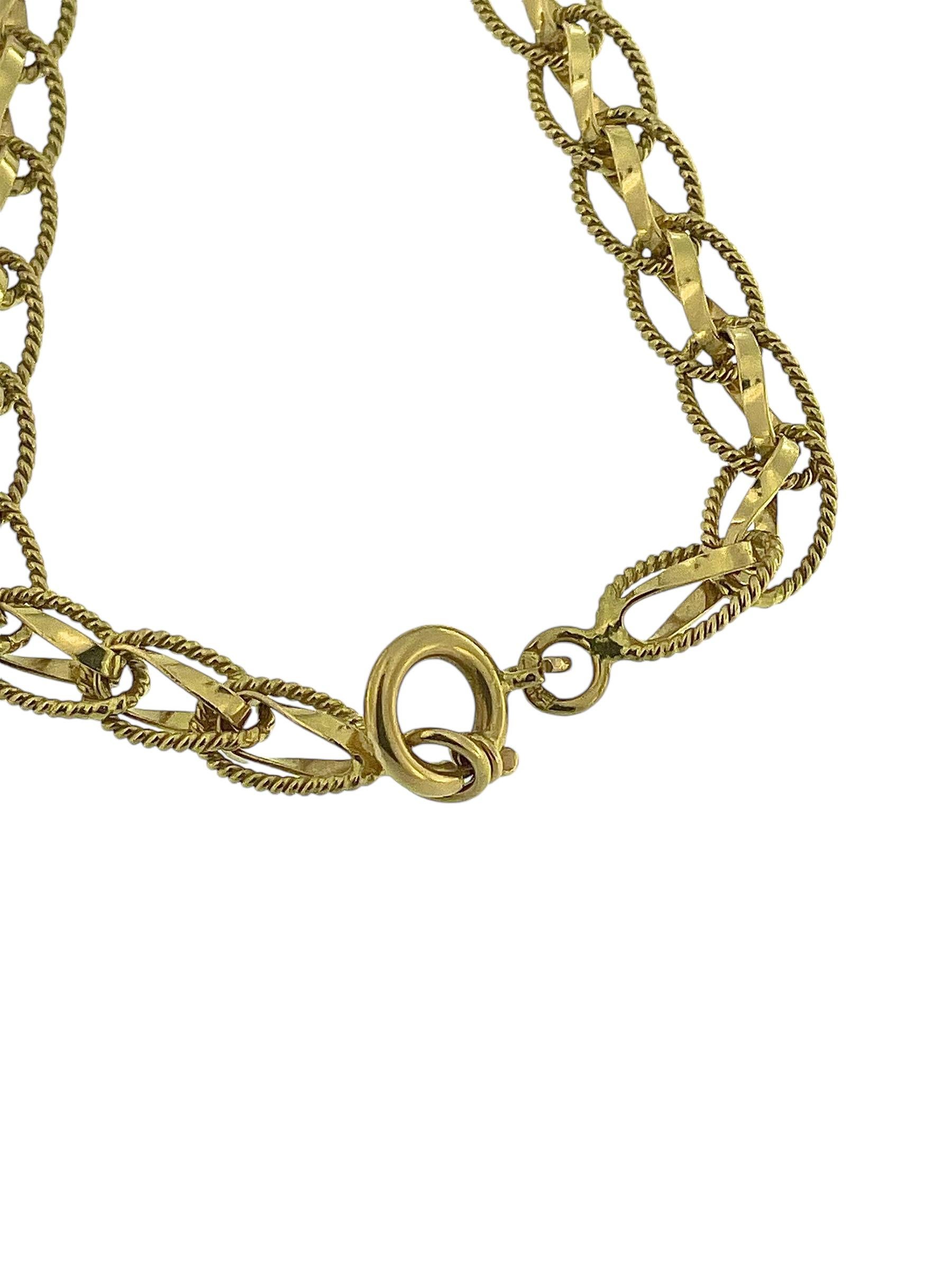 Portugiesische Halskette aus 19 Karat Gelbgold im Angebot 2