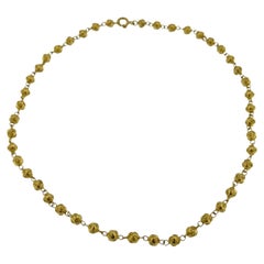Portugiesische traditionelle Halskette aus 19 Karat Gelbgold