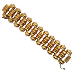 Portuguese 19.2 Kt Gold geometric Bracelet
