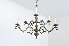 Portuguese 19th Century Brass Chandelier