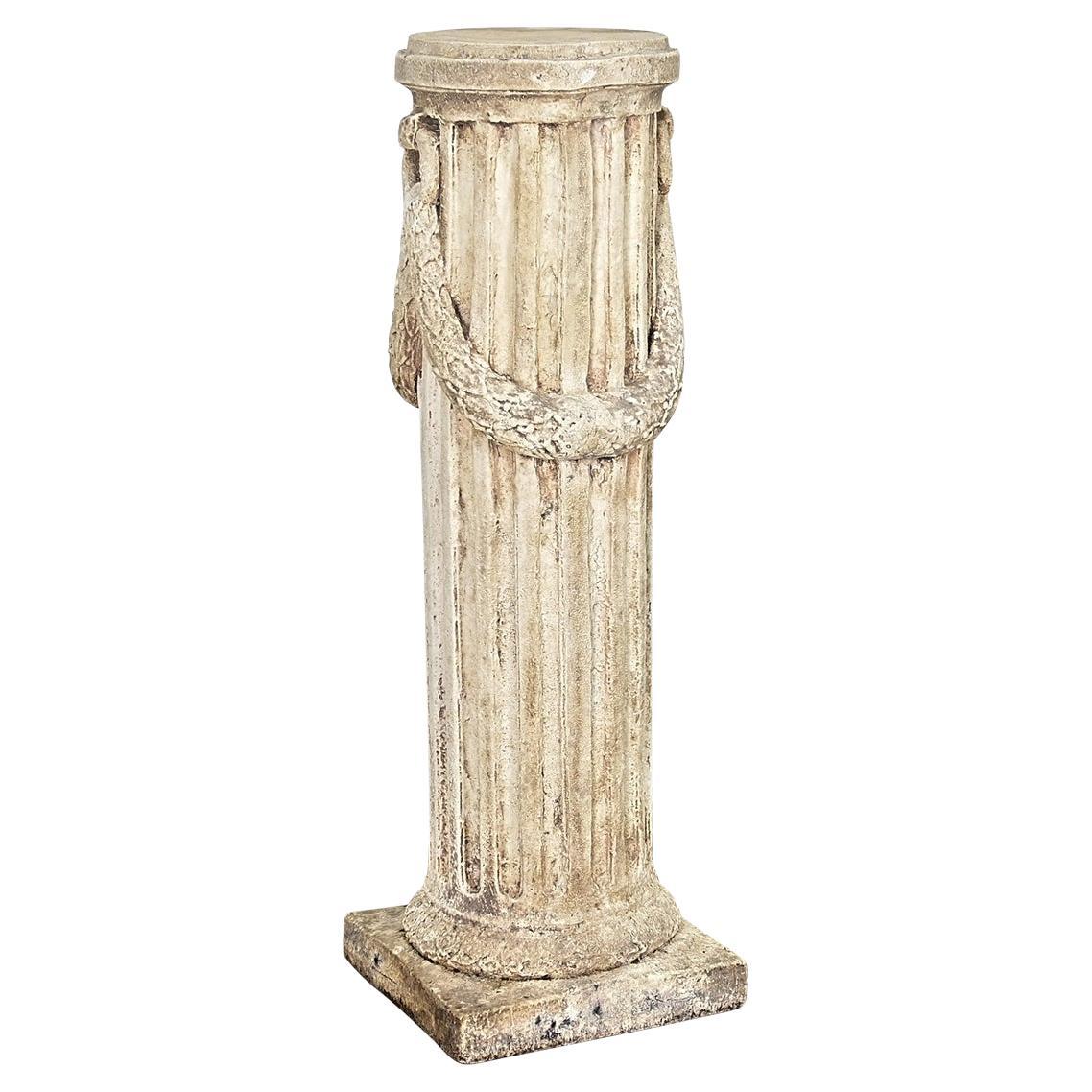 Portuguese 19th Century Hand-carved Stone Column For Sale