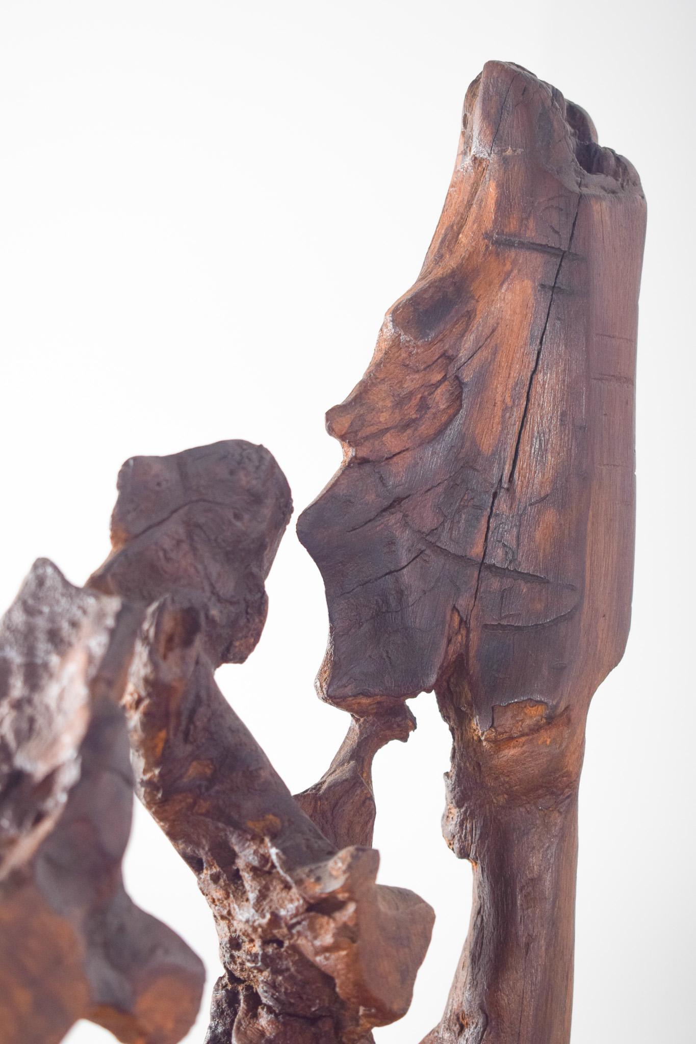 Portoghese Scultura astratta portoghese in Wood in vendita