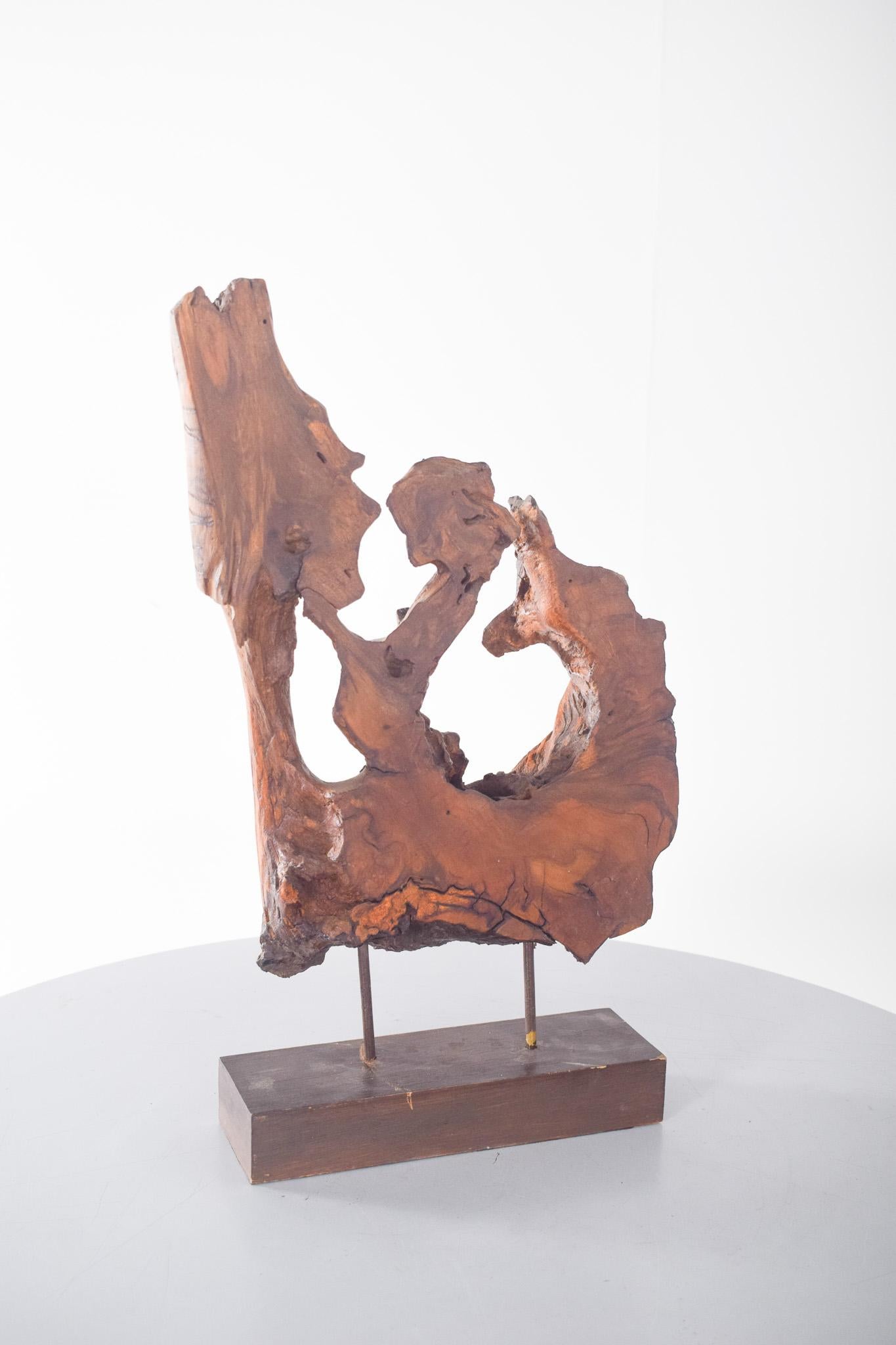 XX secolo Scultura astratta portoghese in Wood in vendita