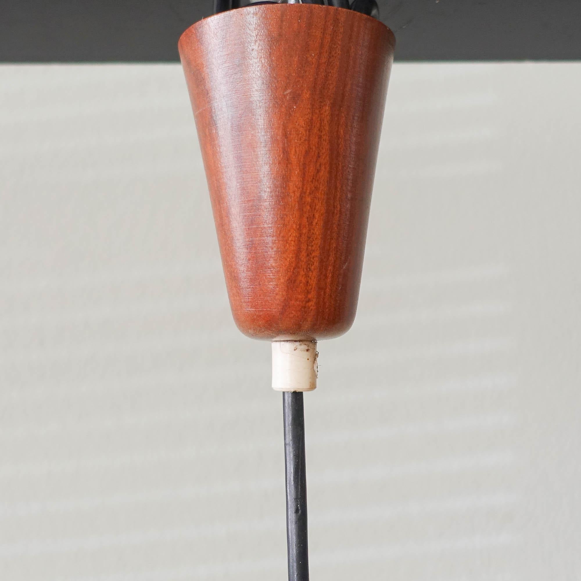 Portuguese Amber Glass Pendant Lamp, 1950's 6