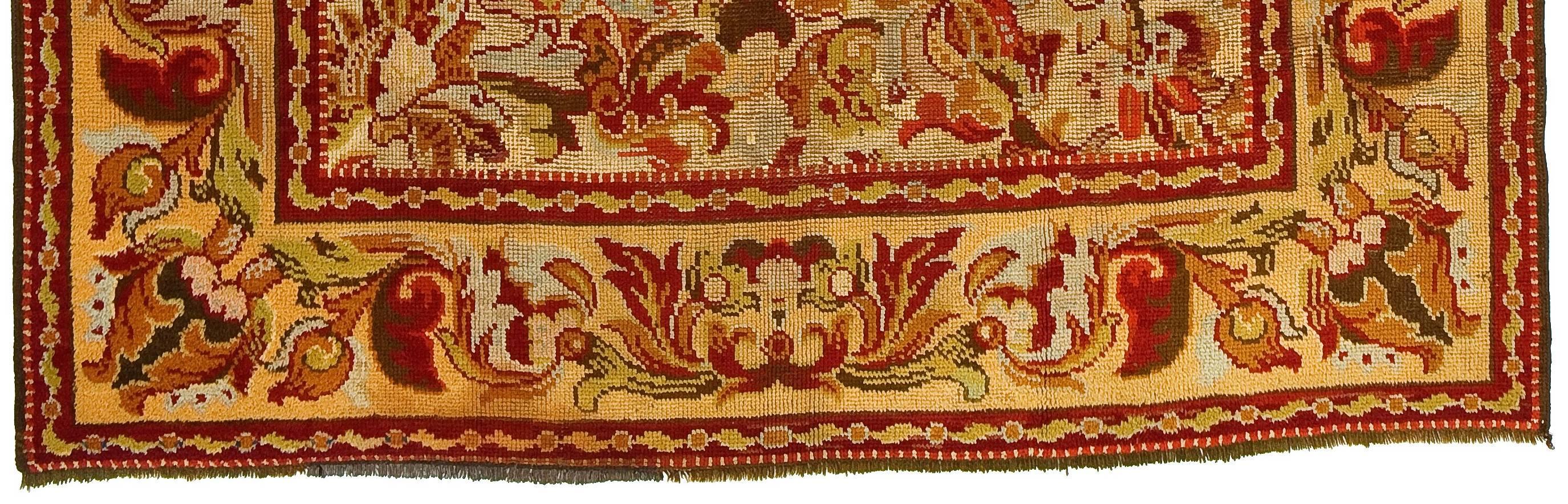 19th Century Portuguese Ancien Rug For Sale